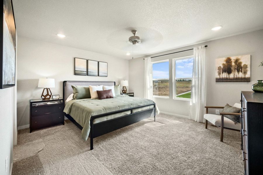Furnished interior in a model home at Aspen Ranch in Fountain (Image 15).