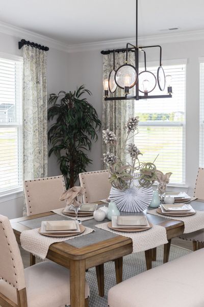 Furnished interior in a model home at The Gables in Moyock (Image 29).