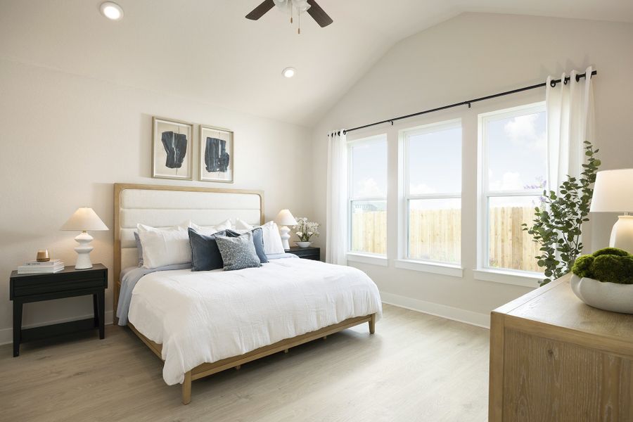 Furnished interior in a model home at Venado Crossing in Cibolo (Image 7).