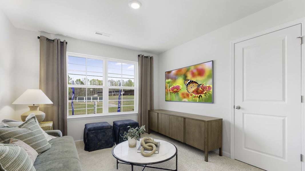 Furnished interior in a model home at Greystone North in Stoneville (Image 20). Furnished interior in a model home at Greystone North in Stoneville (Image 20).