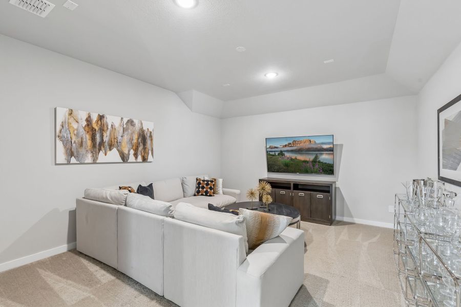 Furnished interior in a model home at Ventana in Fort Worth (Image 31).