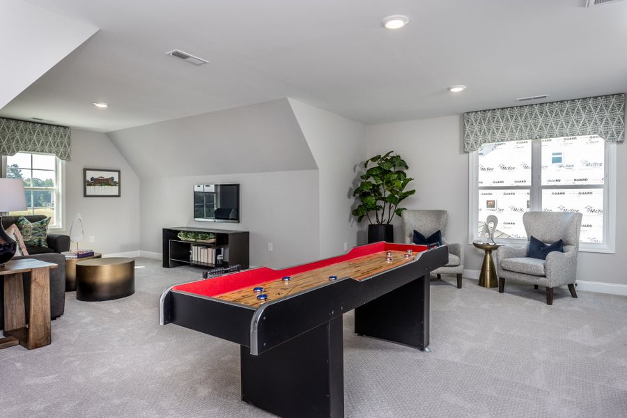 Furnished interior in a model home at The View in Durham (Image 22).