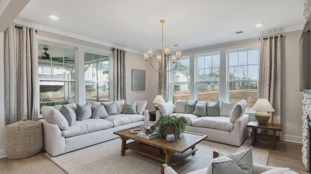 Furnished interior in a model home at Owen Park in Gibsonville (Image 22).