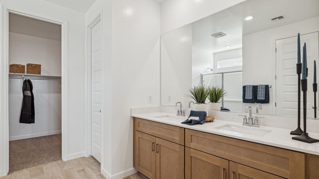 Furnished interior in a model home at Westpark in Buckeye (Image 16).