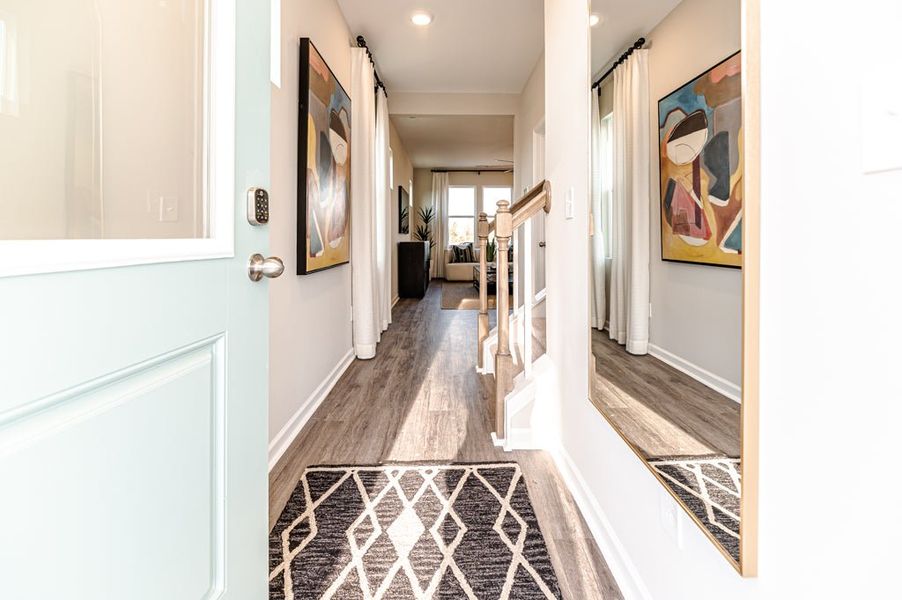 Furnished interior in a model home at Bedford in Raeford (Image 53).