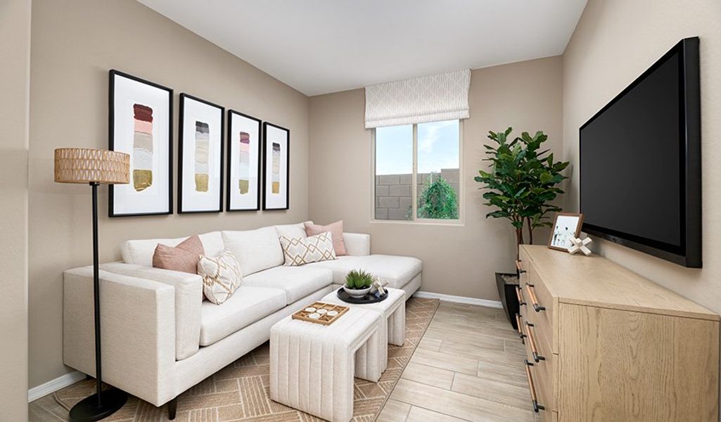 Furnished interior in a model home at Fusion at Avalon Crossing in Mesa (Image 17).