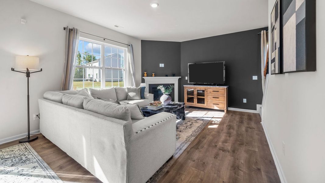 Furnished interior in a model home at Bedford Place in Wilson (Image 21).