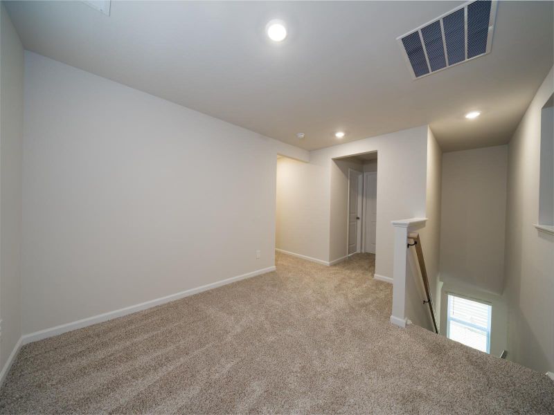 Upstairs loft in the Dallas Floorplan at Childers Park.