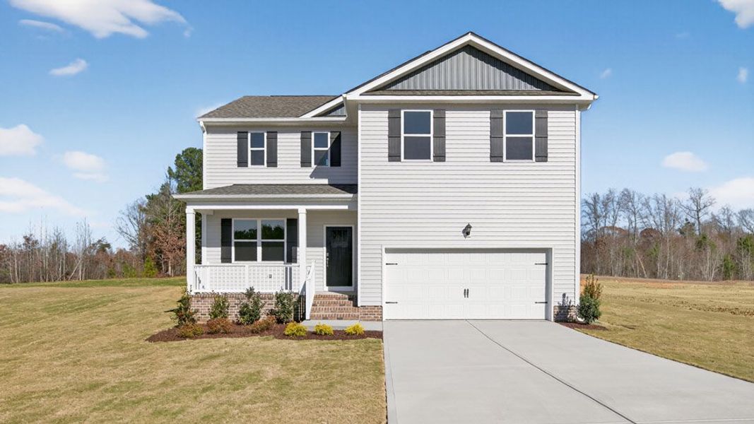 Front exterior of a home in the Baker Farm community, located in Youngsville, NC (Image 11). Front exterior of a home in the Baker Farm community, located in Youngsville, NC (Image 11).