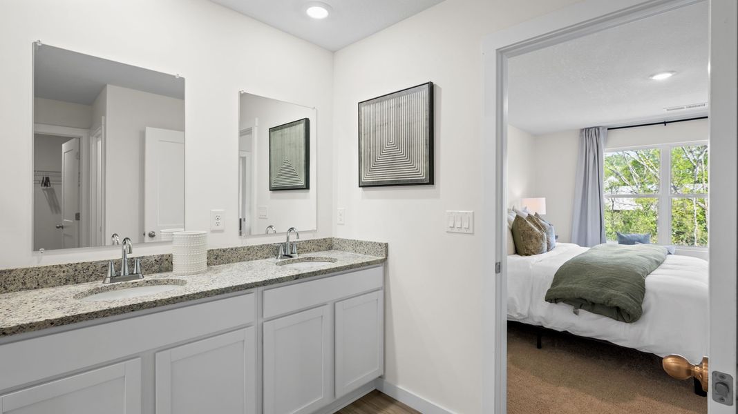 Furnished interior in a model home at Timber Creek in Rossville (Image 30).
