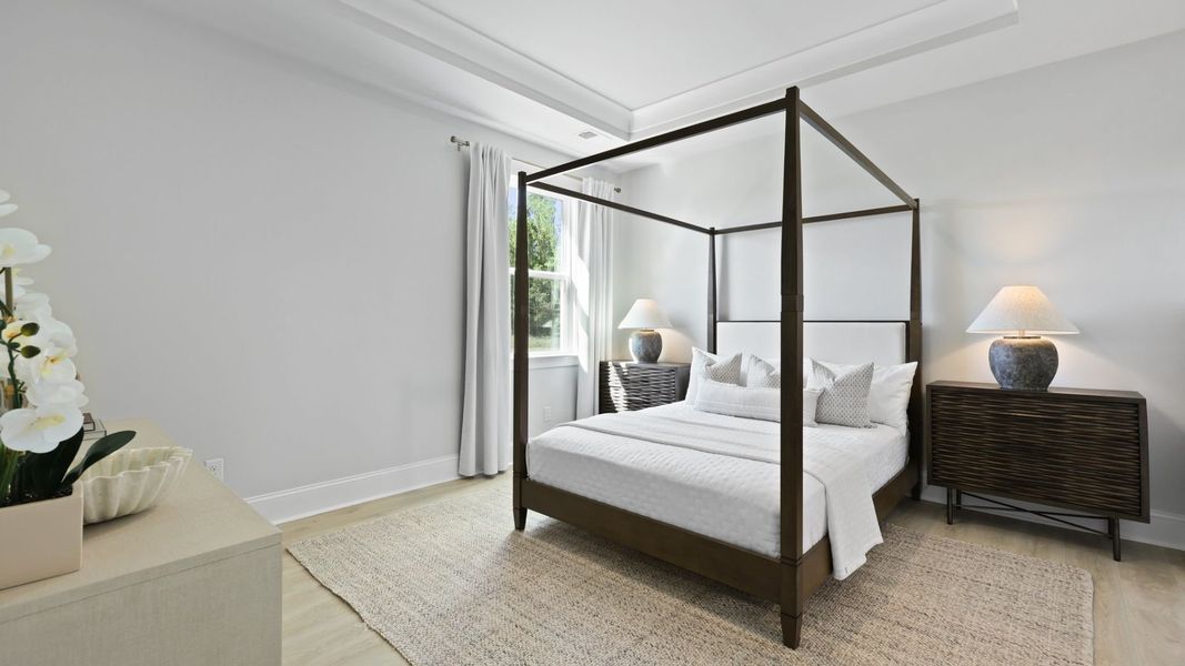 Furnished interior in a model home at Berkeley Bay in Ridgeville (Image 17).