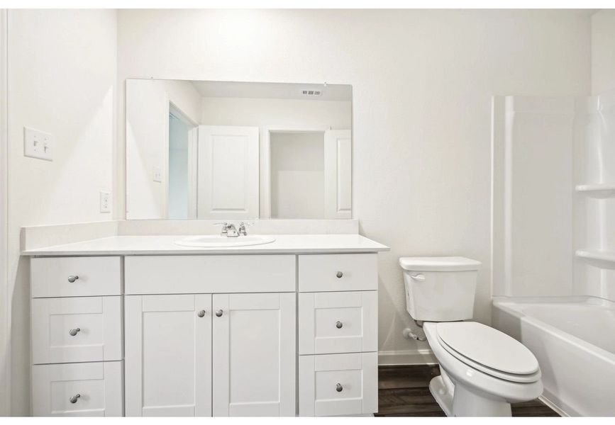 Furnished interior in a model home at Roosevelt Heights in San Antonio (Image 13). Furnished interior in a model home at Roosevelt Heights in San Antonio (Image 13).