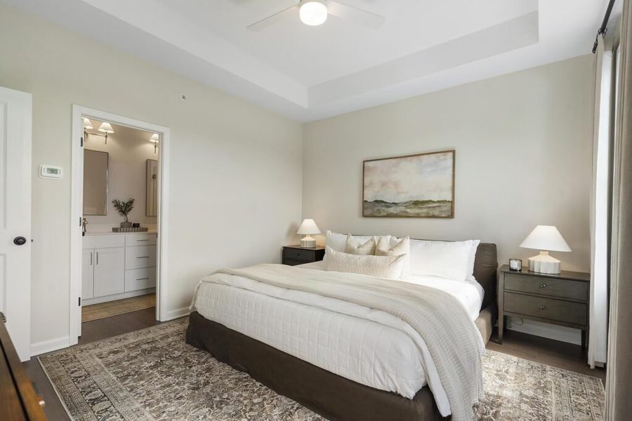 Furnished interior in a model home at BelleWether in Chattanooga (Image 14).
