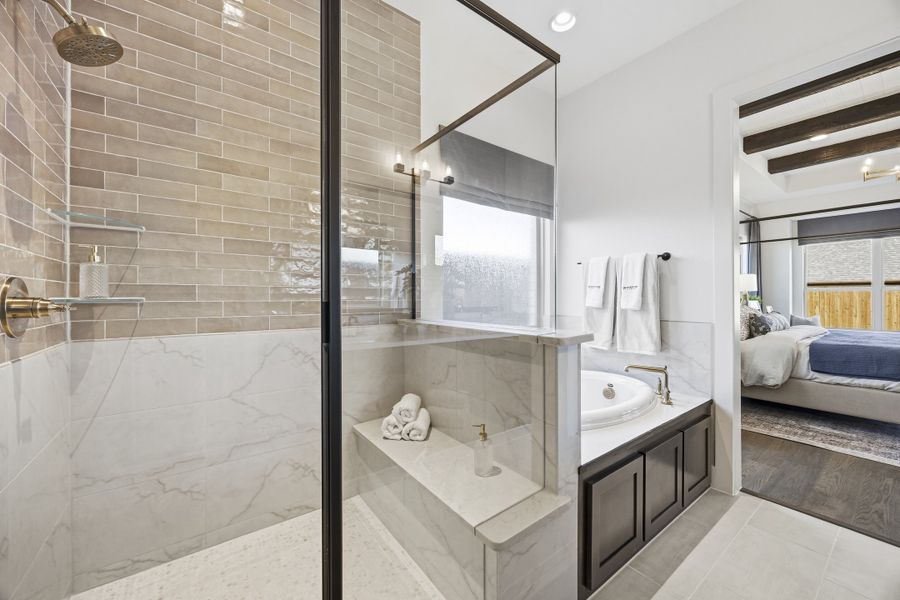 Furnished interior in a model home at Providence Cove in McKinney (Image 21).