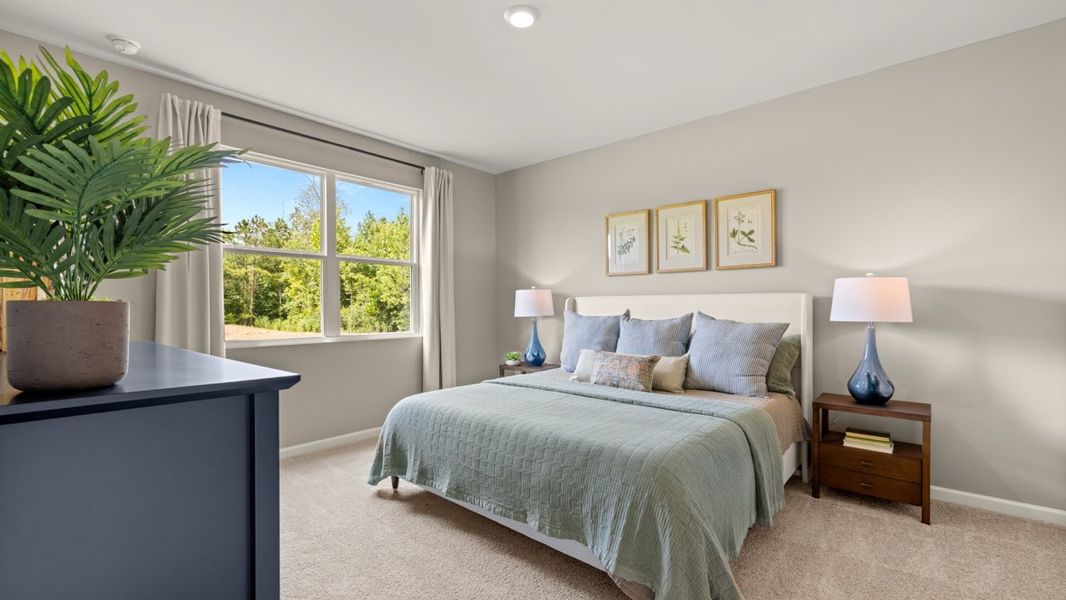 Furnished interior in a model home at Northberry in Rome (Image 37).