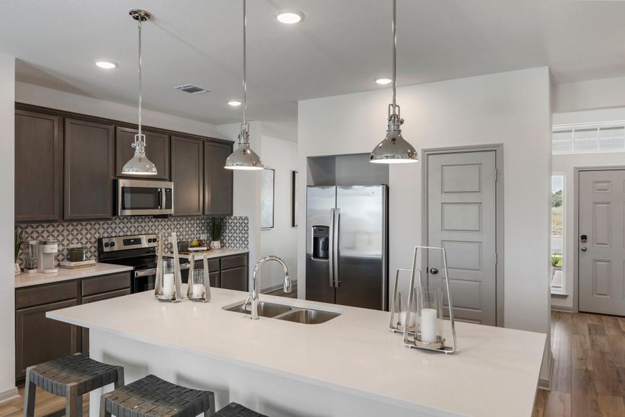 Furnished interior in a model home at Eastern Wells in Jarrell (Image 23). Furnished interior in a model home at Eastern Wells in Jarrell (Image 23).