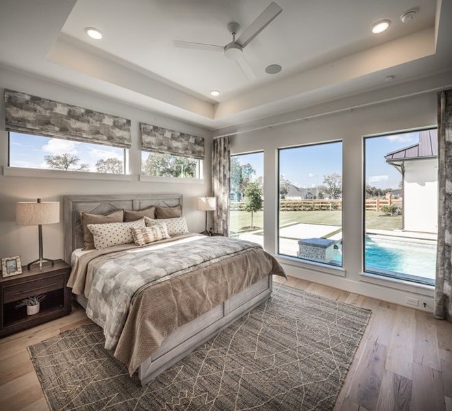 Furnished interior in a model home at Fulshear Run in Fulshear (Image 23).