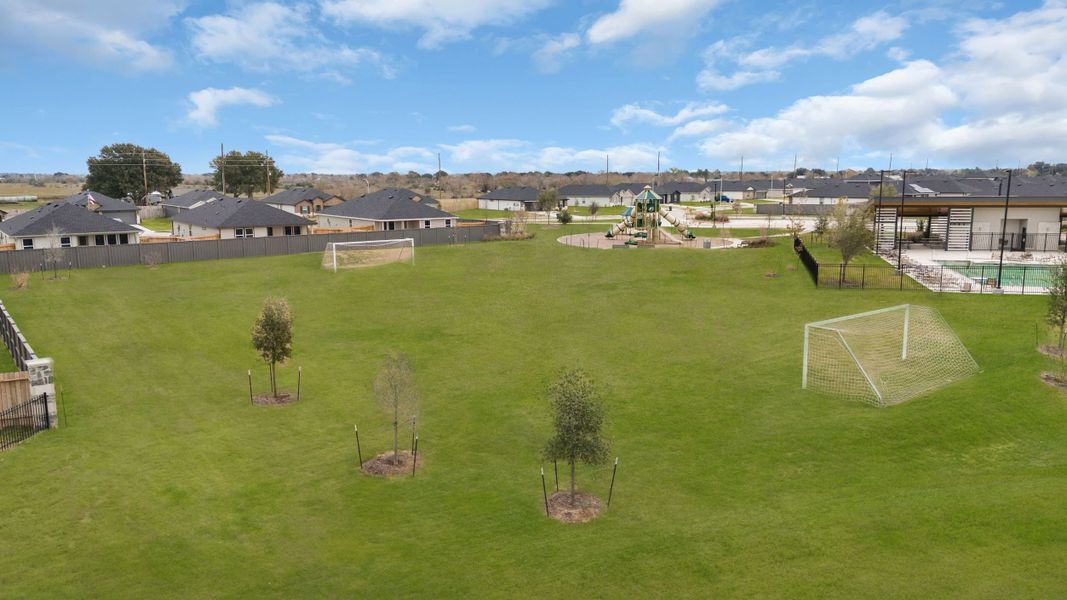 Front exterior of a home in the Westward Pointe community, located in Sealy, TX (Image 3).