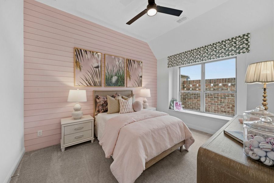 Furnished interior in a model home at Mustang Lakes in McKinney (Image 27).