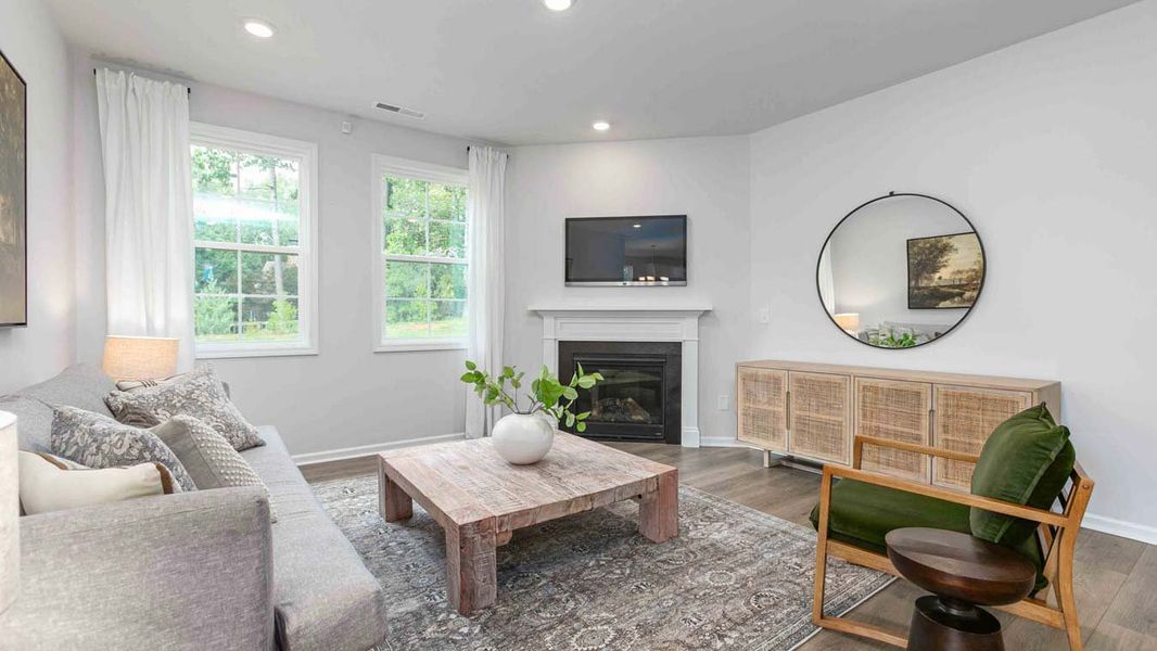 Furnished interior in a model home at Quarry Hills - Freedom in Swepsonville (Image 7).