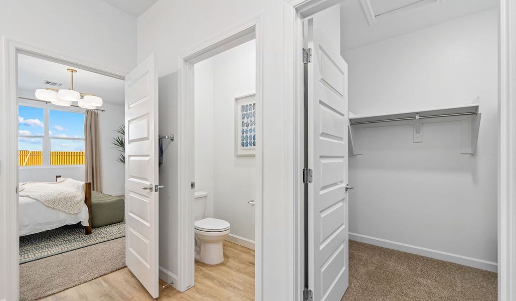 Furnished interior in a model home at Redford Estates in Tucson (Image 23).