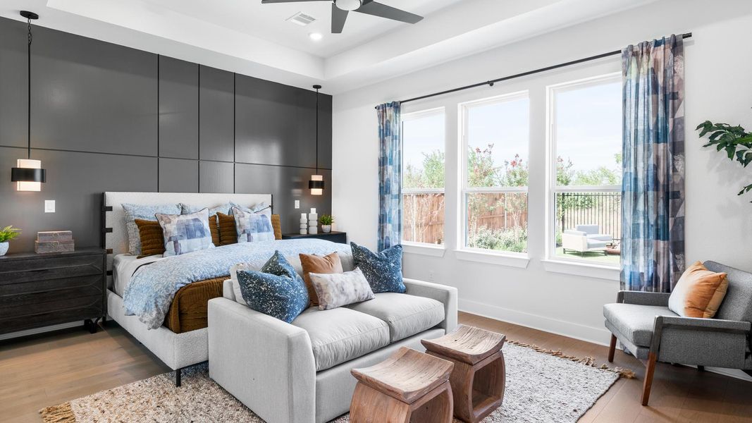 Serene primary bedrooms