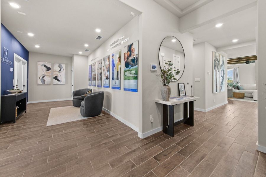 Furnished interior in a model home at Las Cruces in Alamo (Image 9).