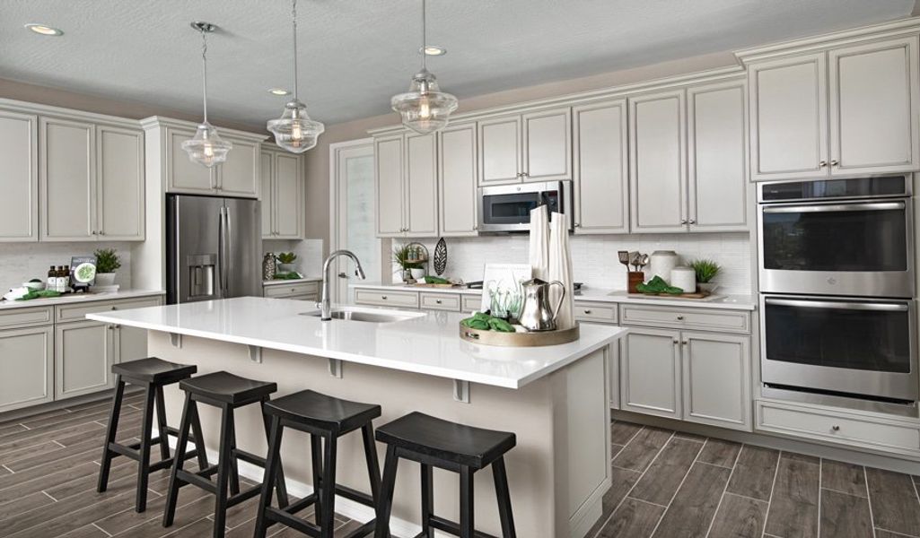 Furnished interior in a model home at Saguaro Reserve III in Marana (Image 20).