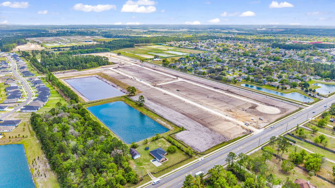 Drone View of Asbury Creek by Century Communities