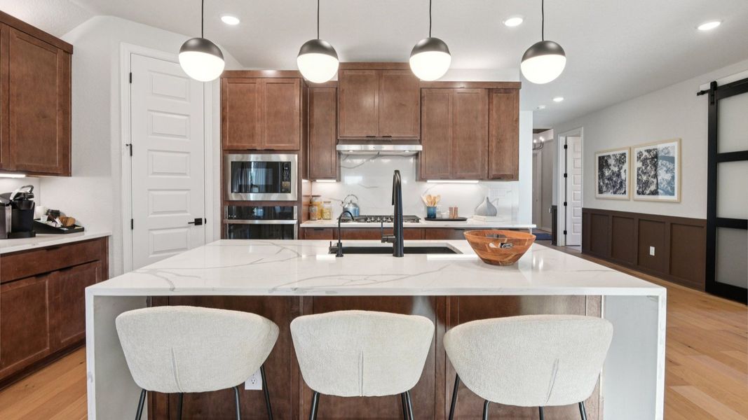 Furnished interior in a model home at Sunflower Ridge in New Braunfels (Image 16).