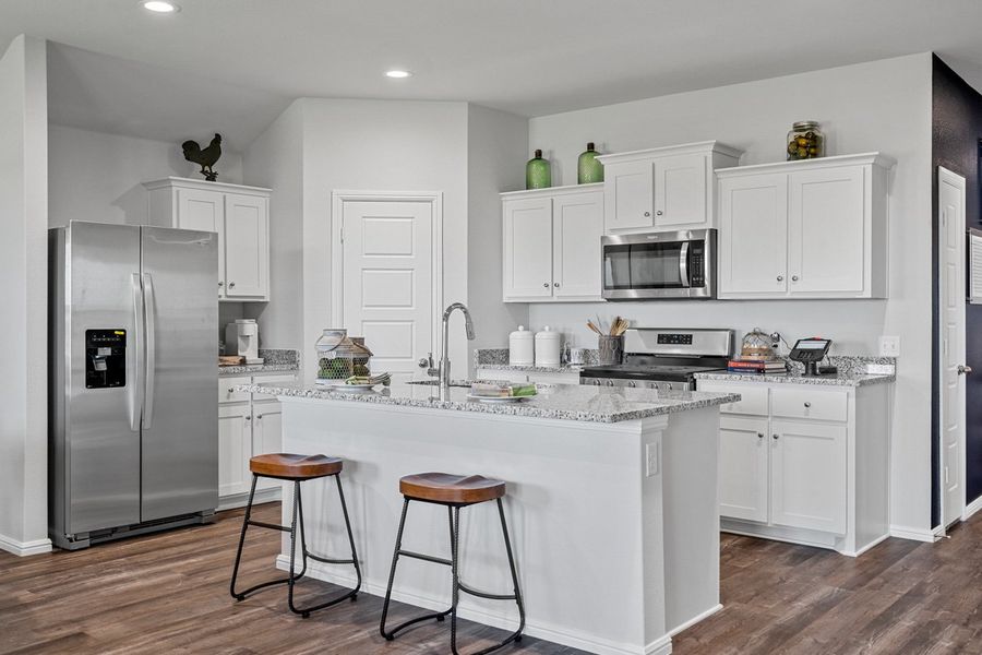 Furnished interior in a model home at Faculty Row in Abilene (Image 17).