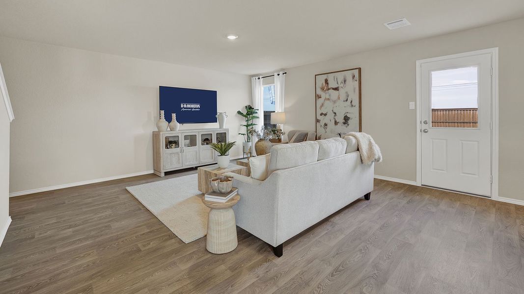 Furnished interior in a model home at Swenson Heights in Seguin (Image 8). Furnished interior in a model home at Swenson Heights in Seguin (Image 8).