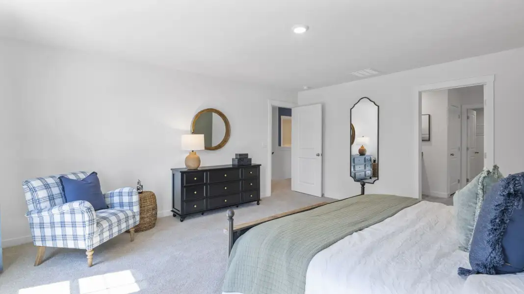 Furnished interior in a model home at Holloway Farms in Cleveland (Image 24).