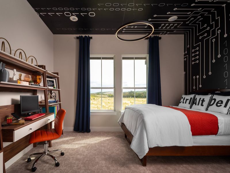 Furnished interior in a model home at Santa Rita Ranch in Liberty Hill (Image 26). Furnished interior in a model home at Santa Rita Ranch in Liberty Hill (Image 26).