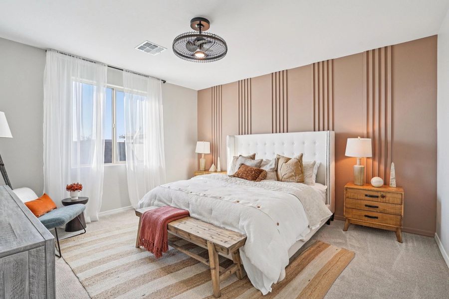 Furnished interior in a model home at Estrella Crossing in Laveen (Image 7).