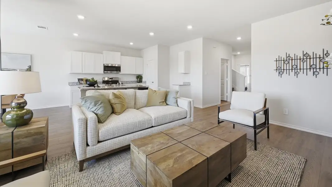 Furnished interior in a model home at Sanger Circle in Sanger (Image 52).