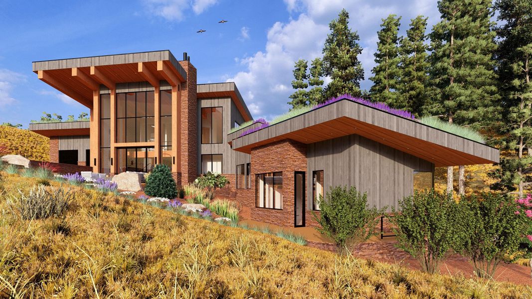 Front exterior of a home in the Canyon Pines community, located in Arvada, CO (Image 14). Front exterior of a home in the Canyon Pines community, located in Arvada, CO (Image 14).