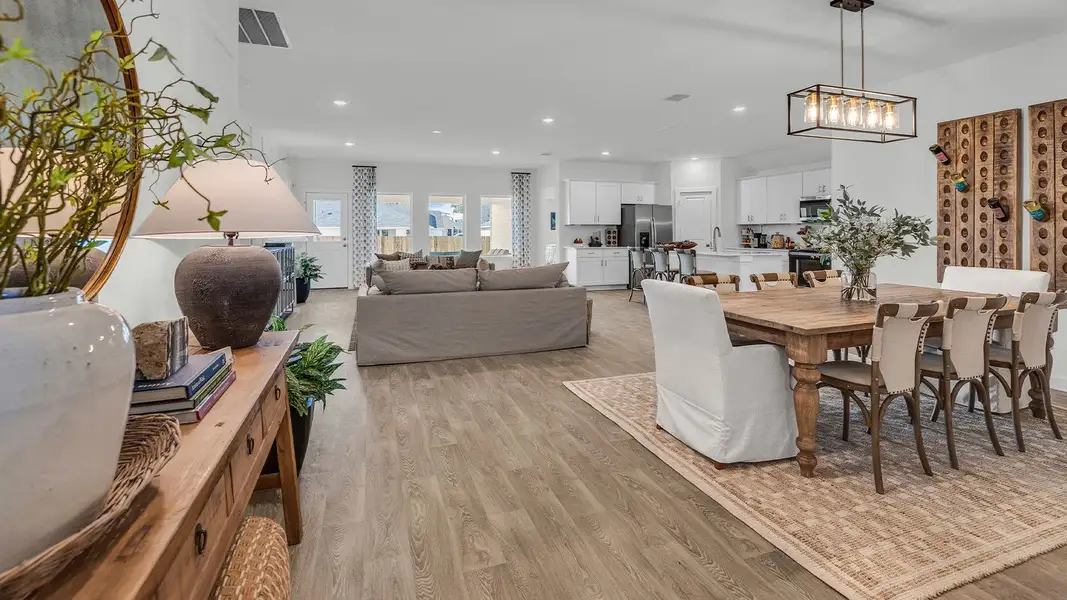 Furnished interior in a model home at Sonoma Oaks in Fredericksburg (Image 11).