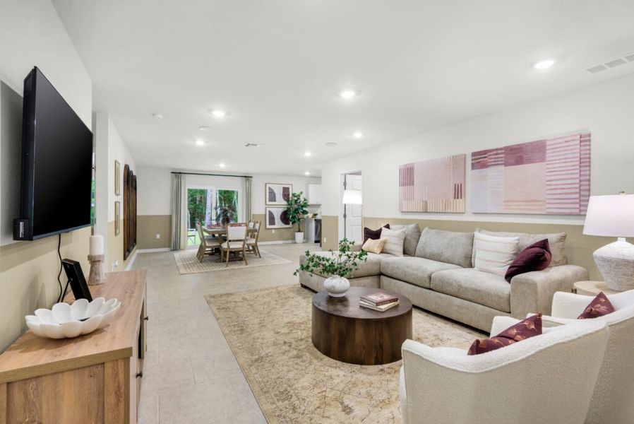 Furnished interior in a model home at Cochran Commons in Milton (Image 16).