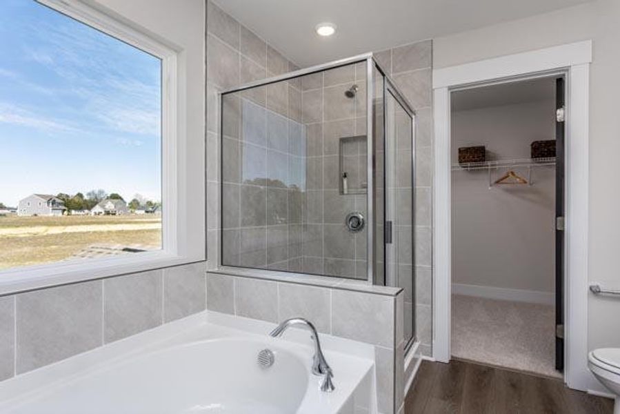 Furnished interior in a model home at Black Forest Pointe in Benson (Image 22).