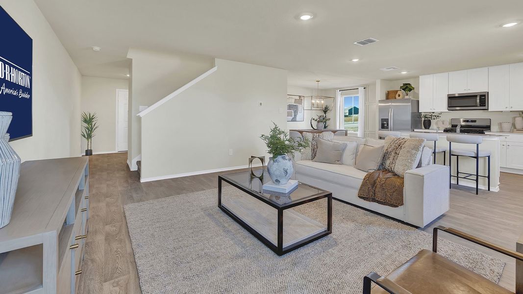 Furnished interior in a model home at Sunset Oaks in Maxwell (Image 8).
