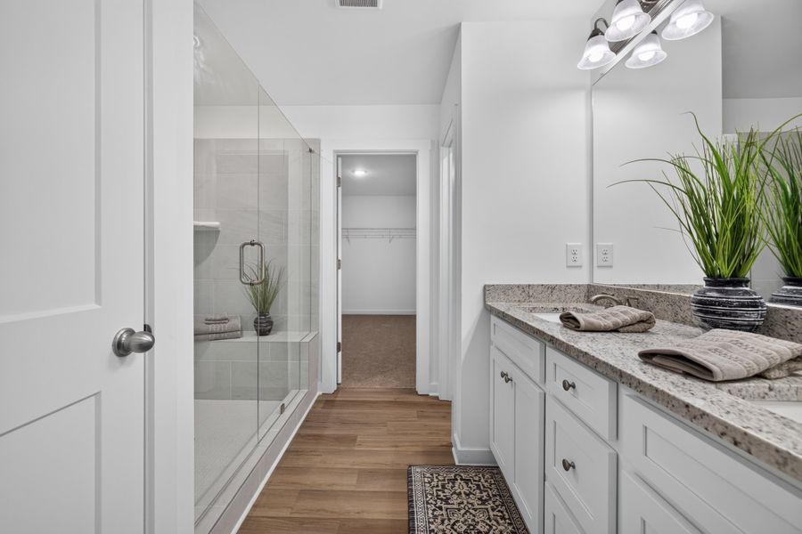 Furnished interior in a model home at Red Bird Manor in Jefferson (Image 32).