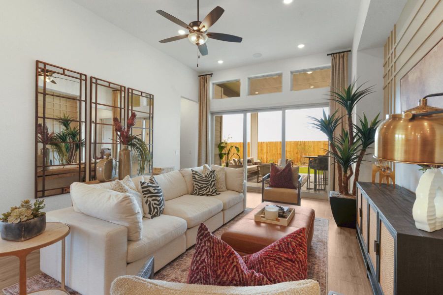 Furnished interior in a model home at Davis Ranch in San Antonio (Image 12).