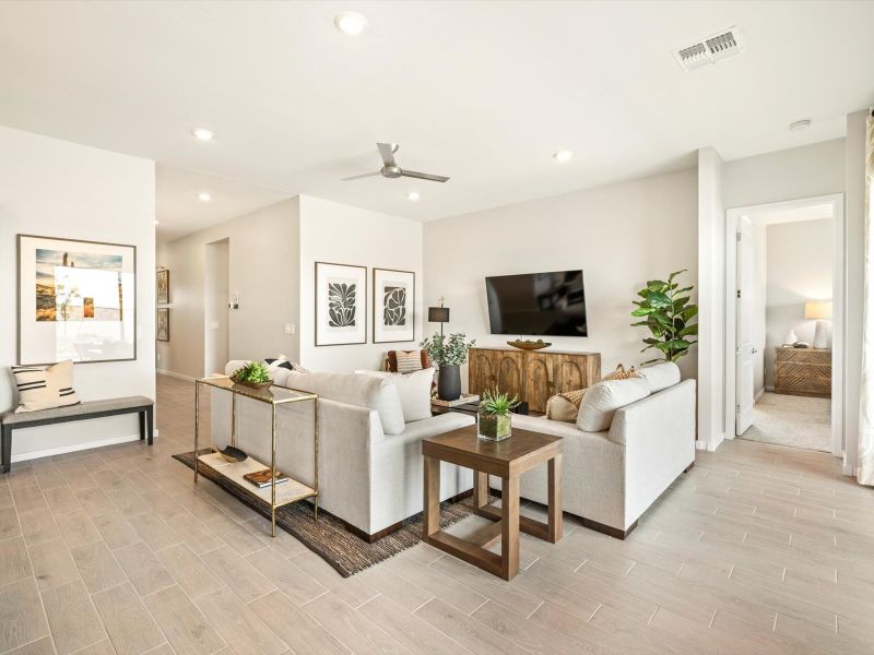 Living Room of Lennon Model Home at Abel Ranch