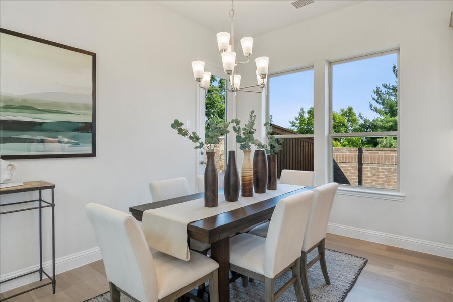 Furnished interior in a model home at Colby Crossing Phase 2 in Mansfield (Image 7).
