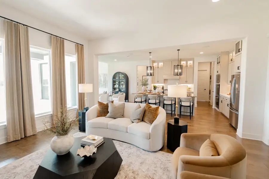 Furnished interior in a model home at Byrum Ranch in Maypearl (Image 4).