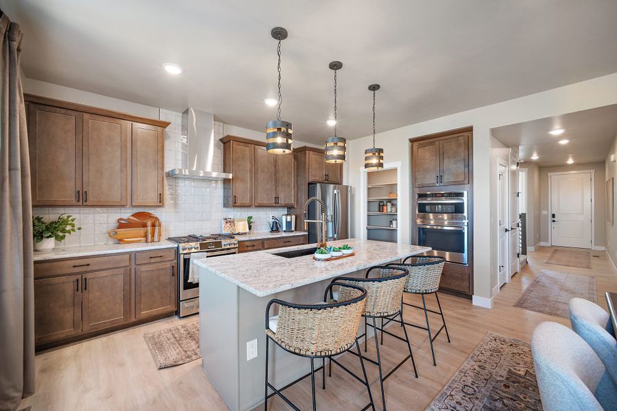 Furnished interior in a model home at Aspen Meadows-4 in Colorado Springs (Image 10).