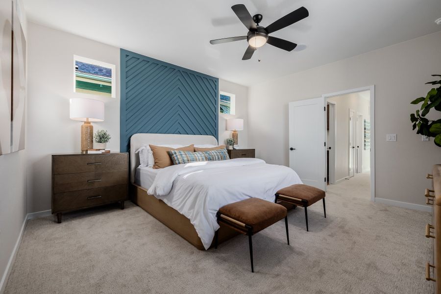 Furnished interior in a model home at Painted Prairie in Aurora (Image 51).