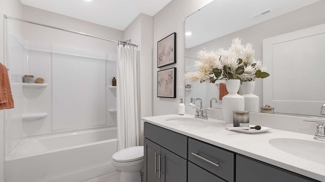 Furnished interior in a model home at Sanctuary at Southgate Townhomes in Indian Trail (Image 20). Furnished interior in a model home at Sanctuary at Southgate Townhomes in Indian Trail (Image 20).