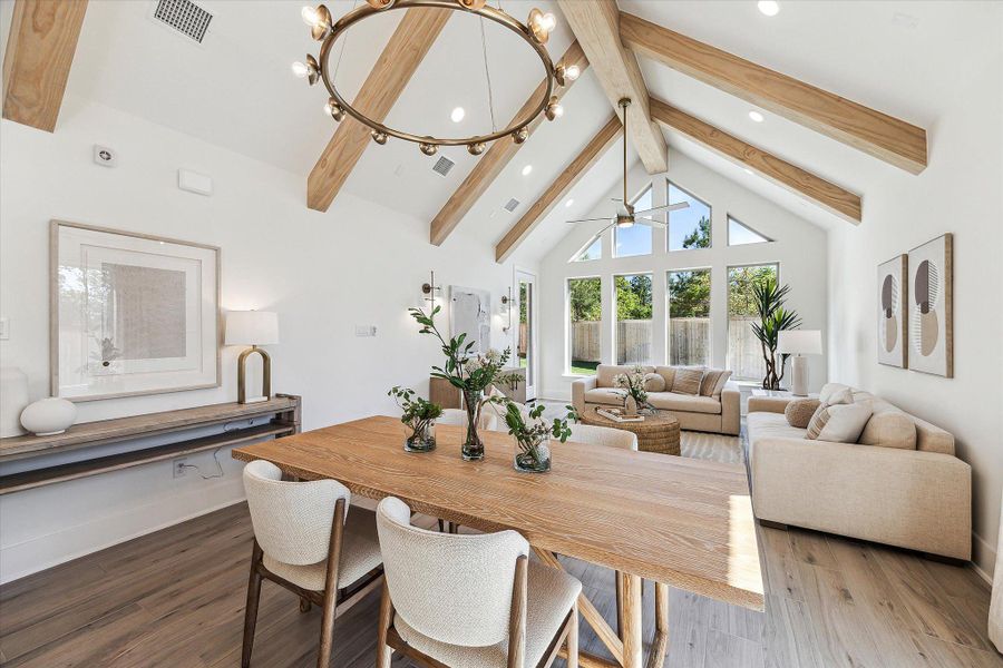 Furnished interior in a model home at Kresston - 40' in Montgomery (Image 15). Furnished interior in a model home at Kresston - 40' in Montgomery (Image 15).